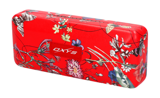 Etui OXYS kwiaty czerwone