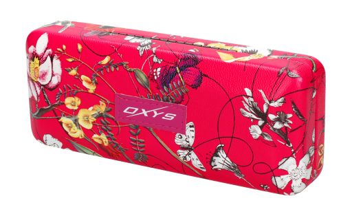 Etui OXYS kwiaty różowe