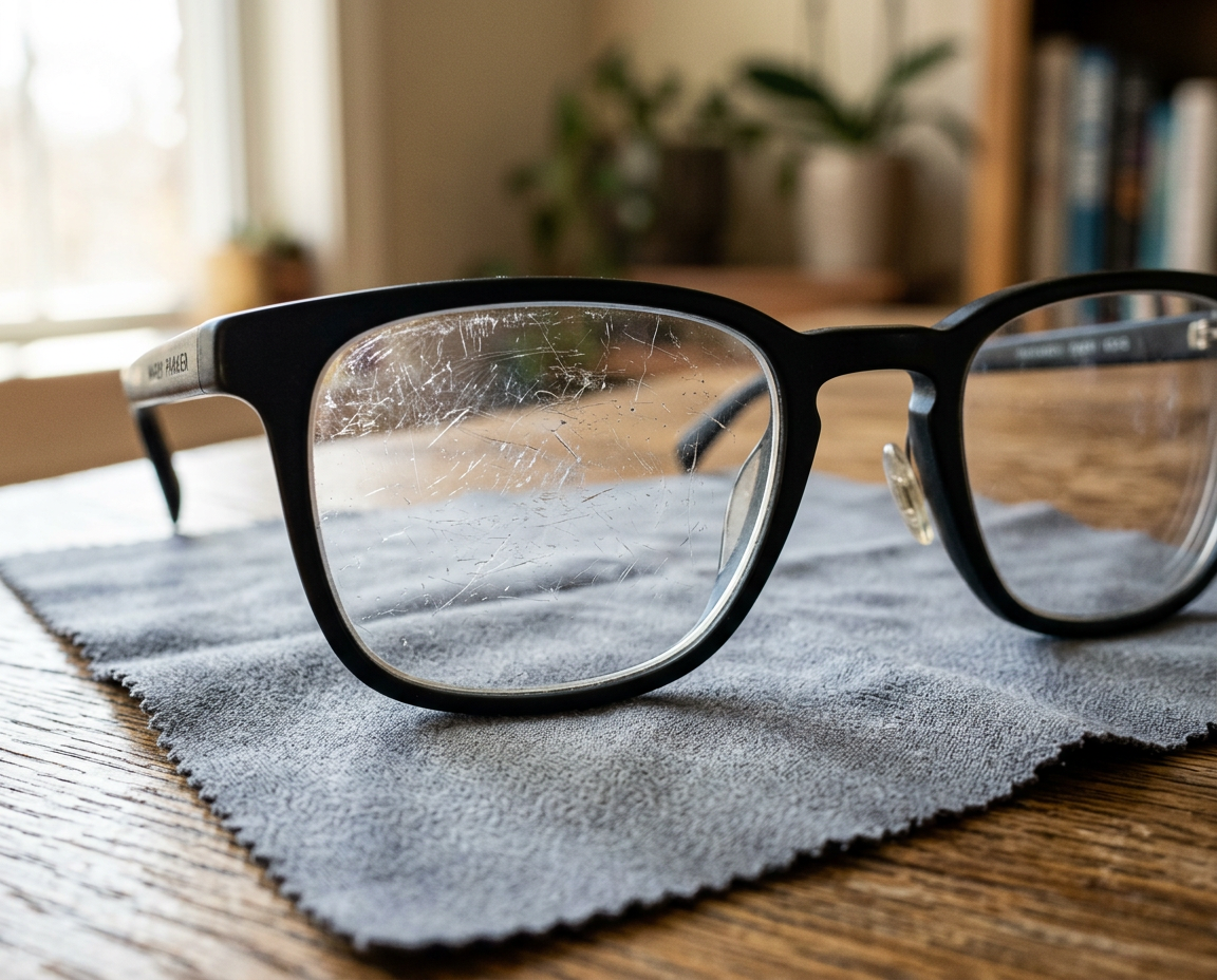 Czy porysowane okulary da się uratować?